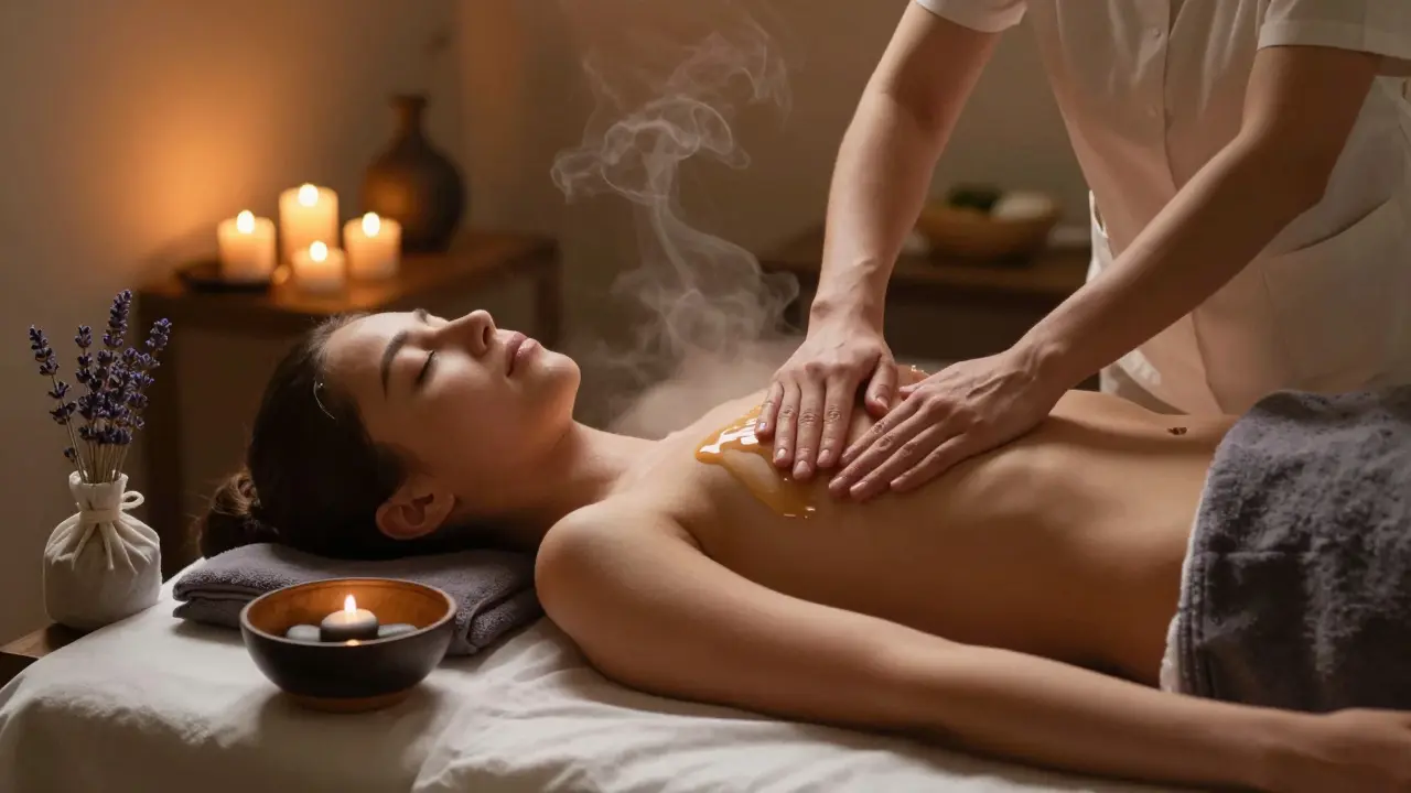 Tantrická masáž a hormonální rovnováha u žen: Jak podpořit cyklus přirozenou cestou